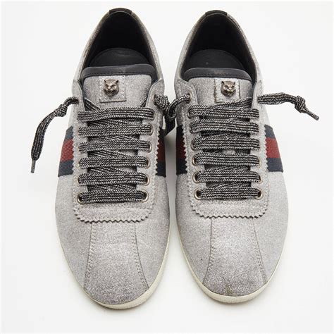 bambi gucci sneakers|Gucci Bambi Web Silver Men's .